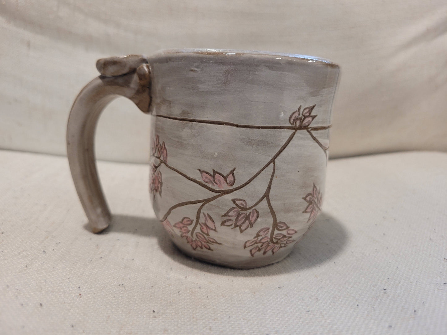 Pink Leaves Mug 6