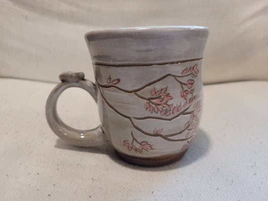 Pink Leaves Mug 3