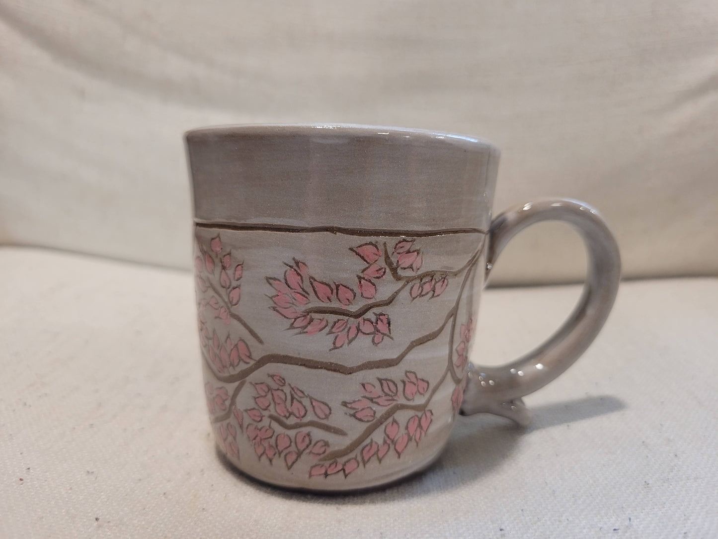 Pink Leaves Mug 5