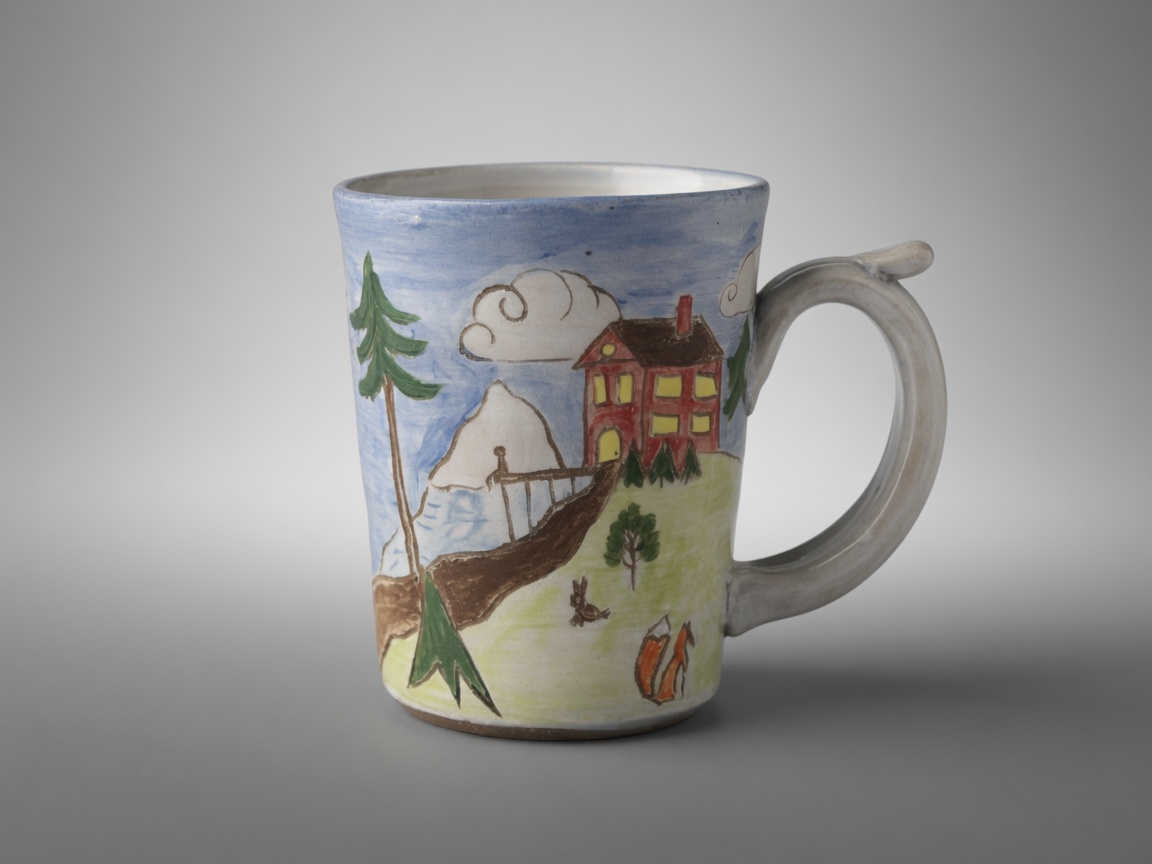 Mountain Lodge handmade pottery mug by Slow Phase Clay, view 1 of 2